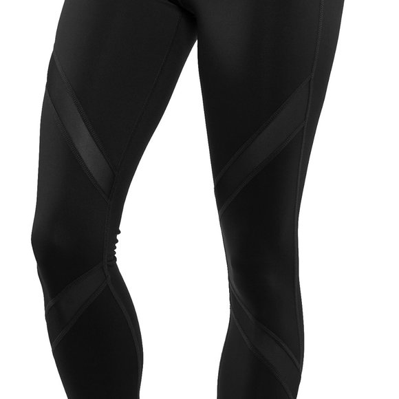 Mesh-Panel Active Leggings  Zipper Pocket - Picture 5 of 6
